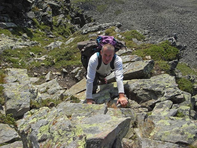 Erich zwischen Zwölfernieder und Zwölferspitze (17. Aug.)