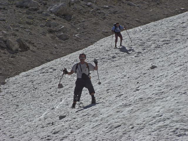 Axel und Andreas zwischen Passo del Tenente und Sentiero Tivan