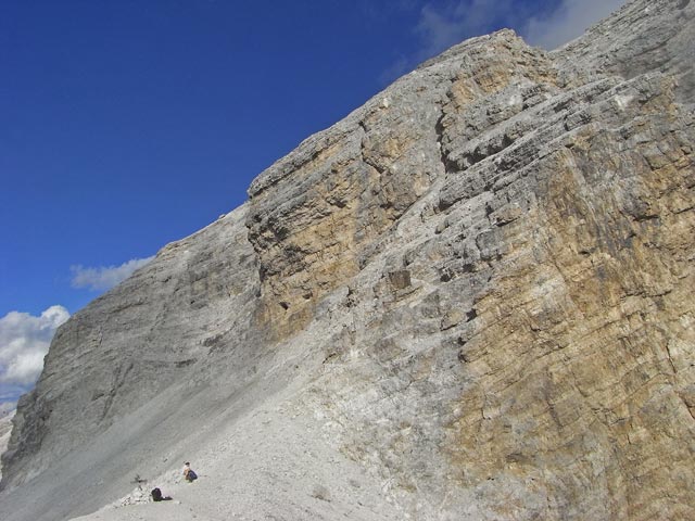 Via Ferrata Ivano Dibona: Daniela in der Forcella Granda, 2.874 m (30. Aug.)