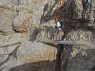 Via Ferrata Ivano Dibona: Daniela zwischen Forcella Padeón und Forcella Alta (31. Aug.)