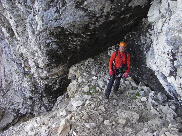 Via Ferrata Franco Gadotti: Axel zwischen Einstieg und Sas Aut