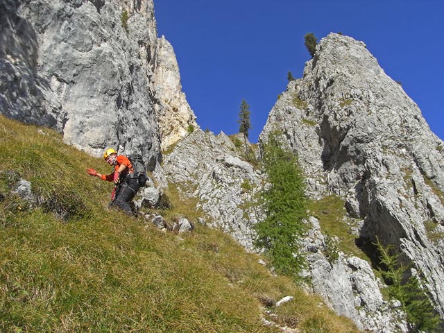 Via Ferrata Franco Gadotti: Axel zwischen Einstieg und Sas Aut