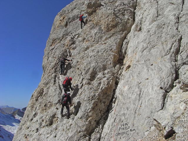 Via Ferrata Vernale: Einstieg