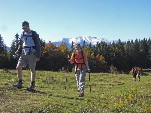 Norbert, Daniela, Gudrun und Christoph auf der B&uuml;rgeralpe