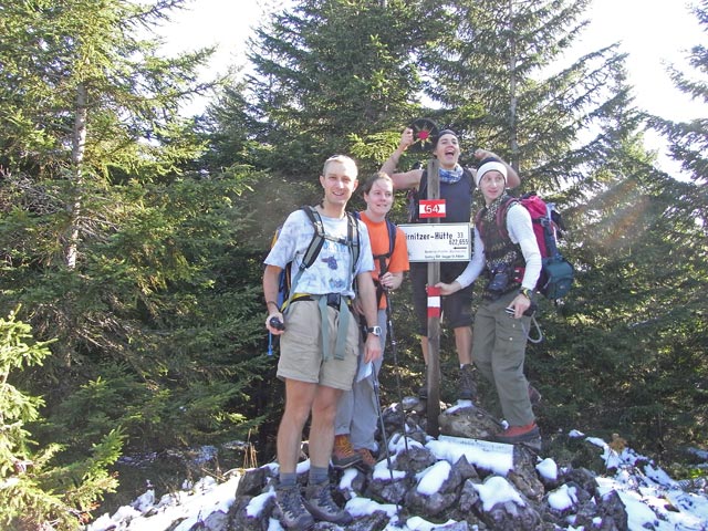 Ich, Daniela, Gudrun und Christoph auf der Starkh&ouml;he