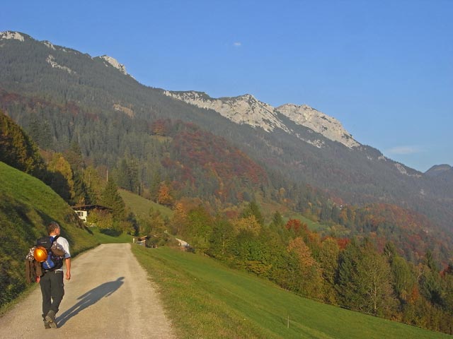 Erich auf Weg 801 zwischen Gasthof Pfandl und Klaush&uuml;tte (10. Okt.)