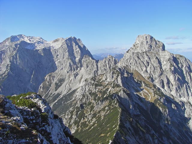 Gro&szlig;er Buchstein und Kleiner Buchstein von der Tieflimauer aus (19. Okt.)