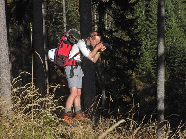 Christoph neben Weg 646 zwischen Butterbr&uuml;ndl und H&ouml;rantalm (19. Okt.)