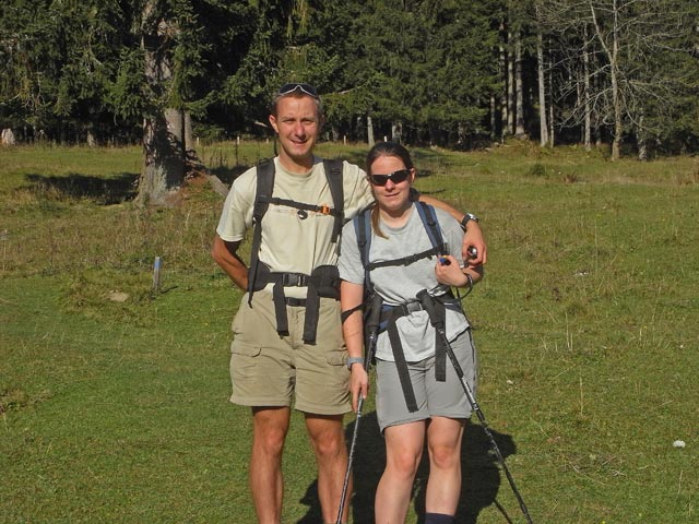 Ich und Daniela auf der H&ouml;rantalm (19. Okt.)