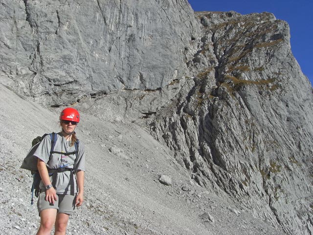 Daniela auf Weg 817 im Niedersessel (26. Okt.)