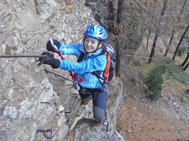 Irene in der Einstiegs-Steilstufe