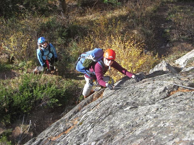 Irene und Daniela im Einstieg