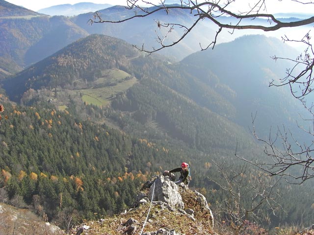 Postlerweg: Daniela in der 8. Seill&auml;nge