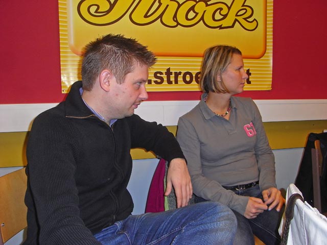 J&uuml;rgen und Bettina im Absolventencafe