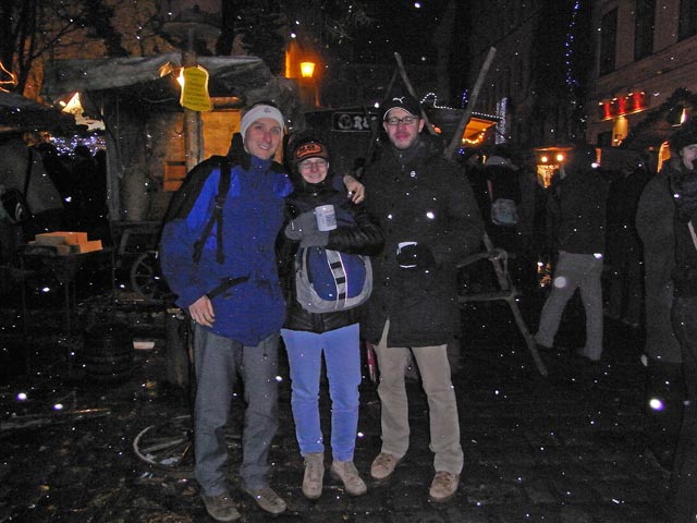 Ich, Daniela und Norbert am Weihnachtsmarkt am Spittelberg (22. Nov.)