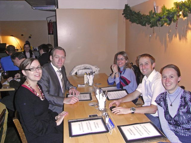 Susanne, Erich, Doris, ich und Carmen im Plutzer Br&auml;u