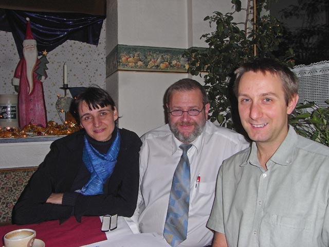 Katja, Rudolf und ich im Gasthaus M&ouml;slinger