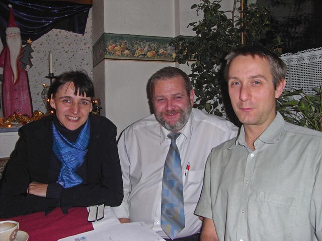 Katja, Rudolf und ich im Gasthaus M&ouml;slinger