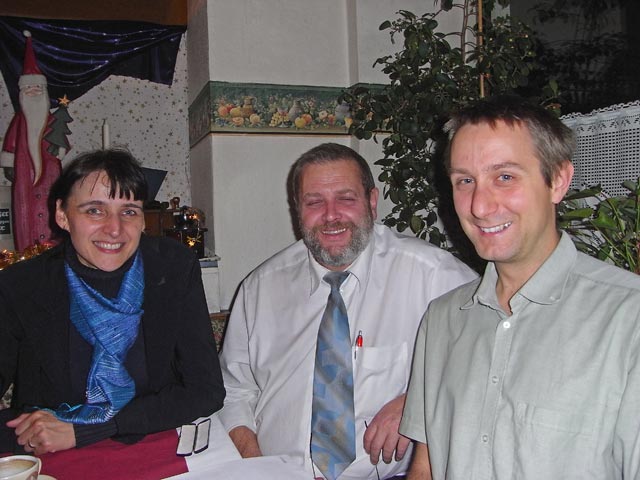 Katja, Rudolf und ich im Gasthaus M&ouml;slinger