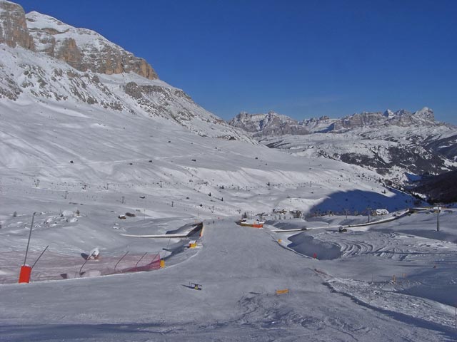 Piste des Sessellifts Lezuo (8. Dez.)