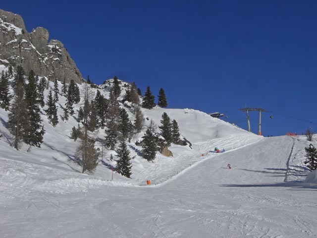 Bergstation des Sessellifts Le Pale (8. Dez.)