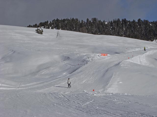 Daniela auf der Abfahrt Mezd&igrave; - Sanon (21. Dez.)