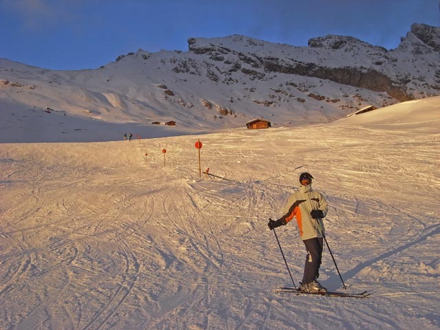 Abfahrt des Sessellifts Fermeda (21. Dez.)