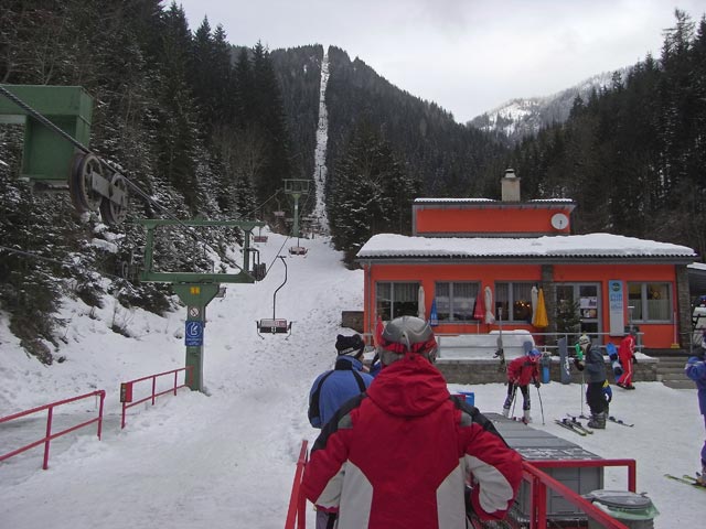 Talstation des 2er-Sessellifts, 862 m (28. Dez.)