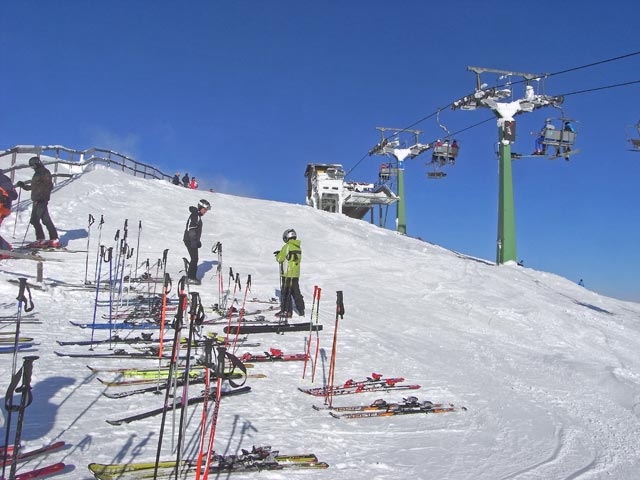 Bergstation des 3er-Sessellifts, 1.810 m (28. Dez.)