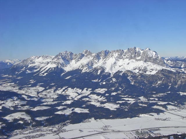 Kaisergebirge vom Kitzb&uuml;heler Horn aus (11. J&auml;n.)