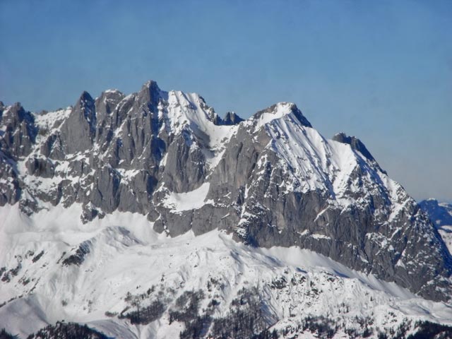 Ackerlspitze und Maukspitze vom Kitzb&uuml;heler Horn aus (11. J&auml;n.)