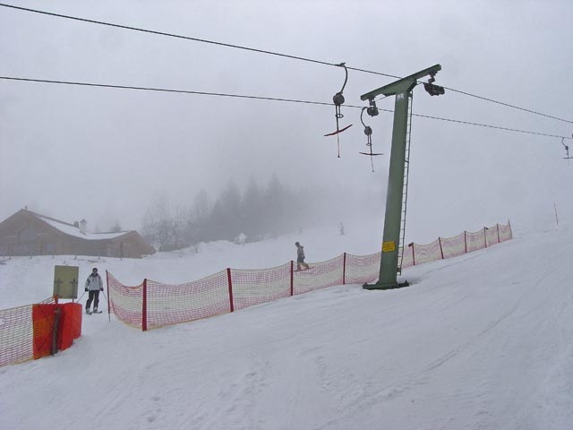 Katrin und Christian bei der Schleppliftanlage Hannesen I