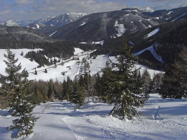 freies Gel&auml;nde bei den Gaibergliften