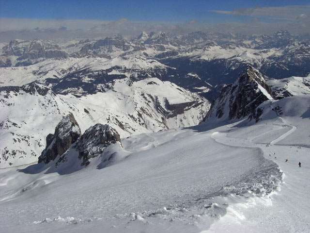 Abfahrt der Seilbahn Serauta-P.Rocca (23. M&auml;rz)