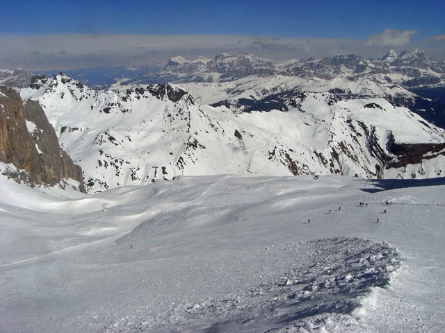 Abfahrt der Seilbahn Banc-Serauta II Tr. (23. M&auml;rz)
