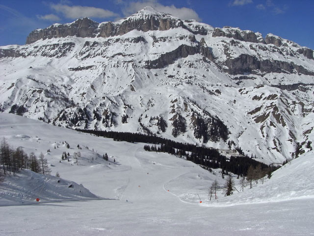 Abfahrt der Seilbahn Portavescovo (23. M&auml;rz)