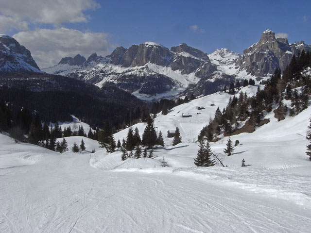 Abfahrt des Sessellifts Pralongi&agrave; (23. M&auml;rz)