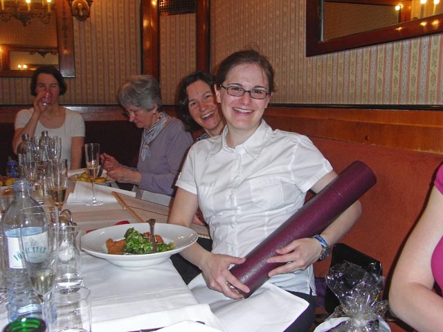 Karin, Karola, Sonja und Katrin im Caf&eacute; Landtmann