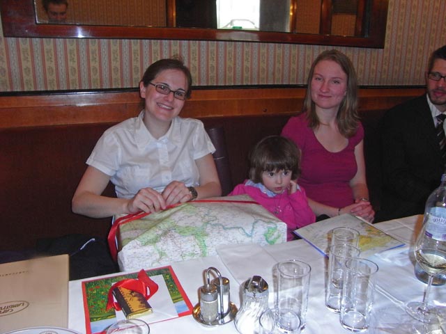 Katrin, Anja-Liv, Nora und Norbert im Caf&eacute; Landtmann