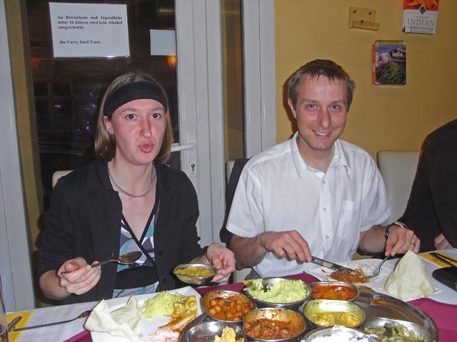 Carmen und ich im 'Curry Insel'