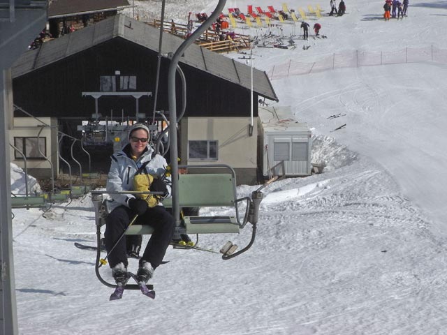 Katrin am 2er Sessellift Gro&szlig;es Kar