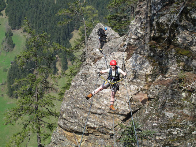 Daniela auf der zweiten Seilbr&uuml;cke
