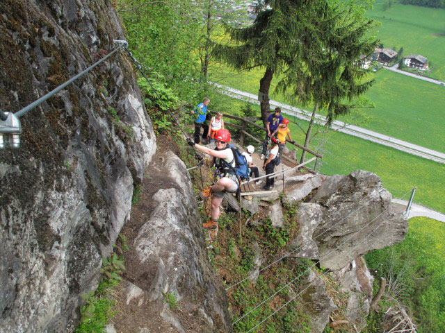 Daniela nach der Seilbr&uuml;cke