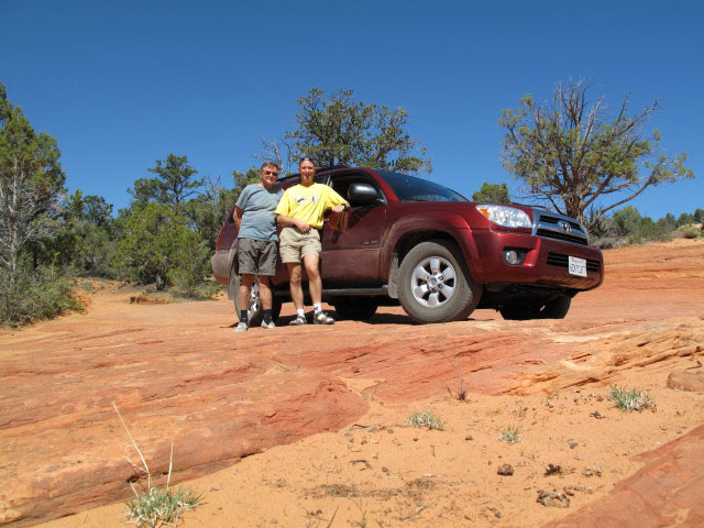 Papa und ich am Elephant Butte Jeep Trail (7. Mai)