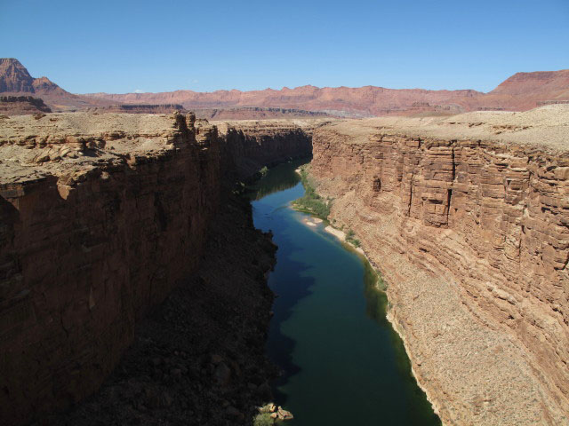 Colorado River von der Navajo Bridge aus (8. Mai)