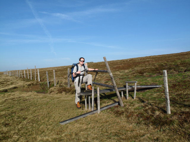 Daniela zwischen Wolfsberger H&uuml;tte und Ladinger Spitz