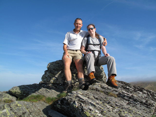 Ich und Daniela zwischen Wolfsberger H&uuml;tte und Ladinger Spitz