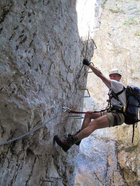 Rongg-Wasserfall-Klettersteig: Ich