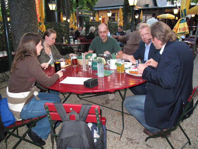 Daniela, Carmen, Christian, Leo und Erich in Plachutta's Gr&uuml;nspan