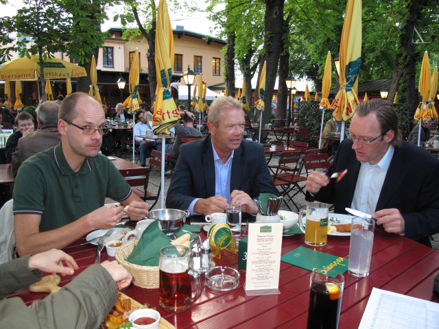 Christian, Leo und Erich in Plachutta's Gr&uuml;nspan